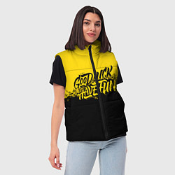 Женский жилет GLHF: Yellow Style, цвет: 3D-светло-серый — фото 2