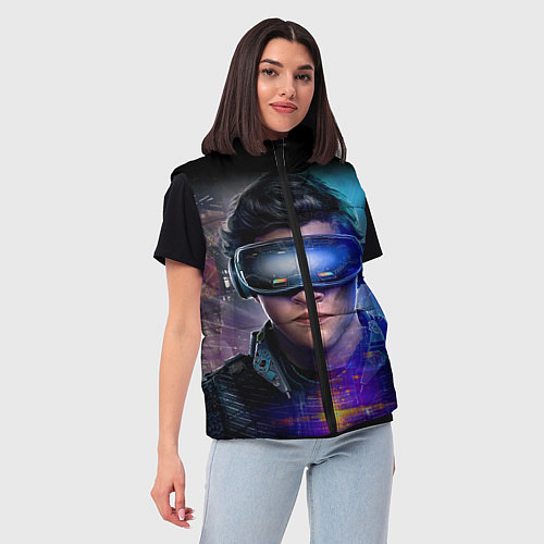Женский жилет Ready Player One / 3D-Красный – фото 3