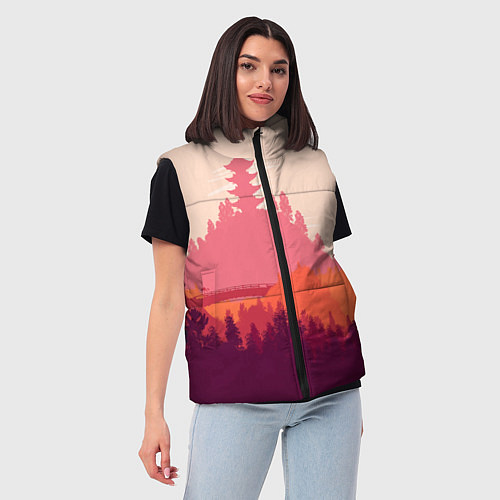 Женский жилет Firewatch City / 3D-Черный – фото 3