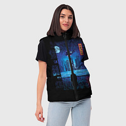 Женский жилет Blade Runner: Dark Night, цвет: 3D-красный — фото 2