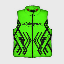 Женский жилет Cyberpunk 2077: Acid Green, цвет: 3D-красный