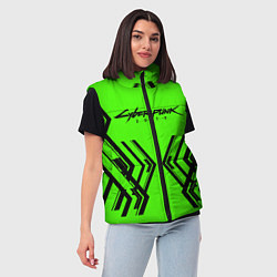 Женский жилет Cyberpunk 2077: Acid Green, цвет: 3D-красный — фото 2