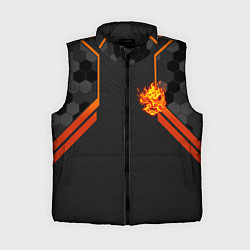 Женский жилет Cyberpunk 2077: Samurai Flame, цвет: 3D-черный
