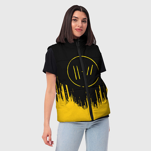 Женский жилет 21 Pilots: Black Side / 3D-Светло-серый – фото 3