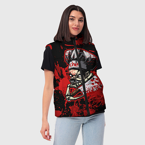 Женский жилет Pudge Chef / 3D-Черный – фото 3