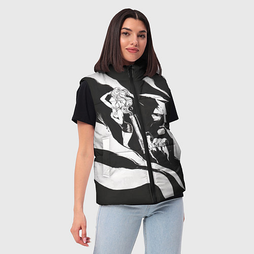 Женский жилет Sin City / 3D-Черный – фото 3