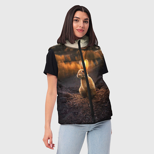 Женский жилет Солнечный зайчик / 3D-Красный – фото 3