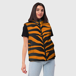 Женский жилет Шкура тигра, цвет: 3D-красный — фото 2