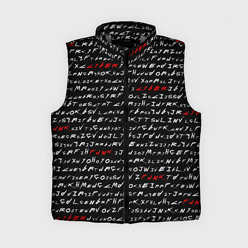 Женский жилет Cyberpunk 2077: Words / 3D-Светло-серый – фото 1