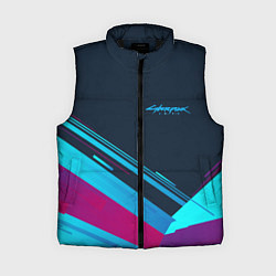 Женский жилет Cyberpunk 2077, цвет: 3D-черный