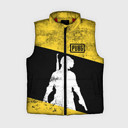 Женский жилет PUBG: Yellow Grunge, цвет: 3D-красный