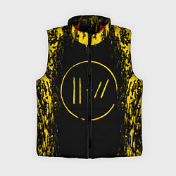Женский жилет 21 Pilots: Yellow & Black, цвет: 3D-красный