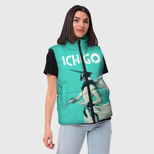 Женский жилет Куросаки Ичиго / 3D-Красный – фото 3