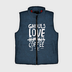 Женский жилет Ghouls Love Coffee, цвет: 3D-красный