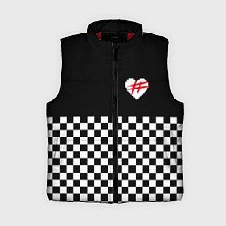 Женский жилет ФРЕНДЗОНА: ЧБ, цвет: 3D-красный