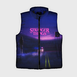 Женский жилет Stranger Things: Neon Road, цвет: 3D-черный