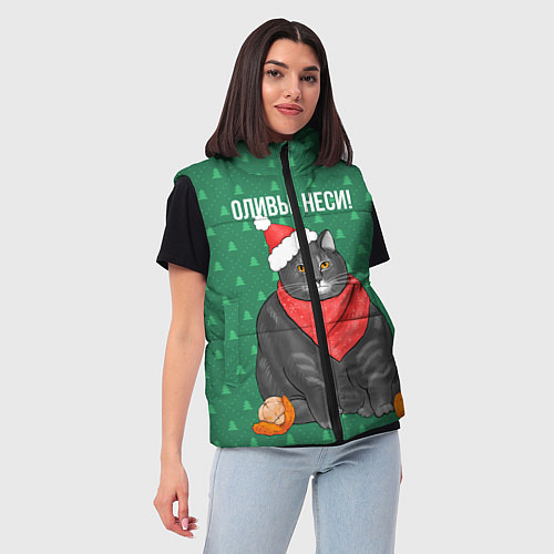 Женский жилет Оливье неси / 3D-Красный – фото 3