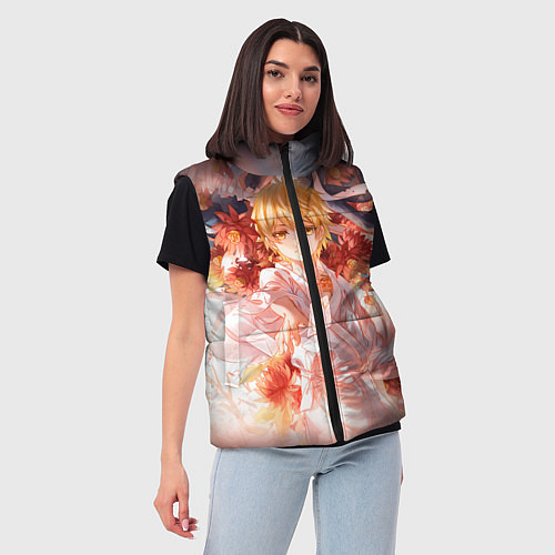 Женский жилет Бездомный Бог / 3D-Черный – фото 3