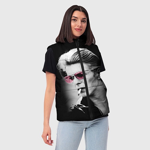 Женский жилет Дэвид Боуи / 3D-Красный – фото 3