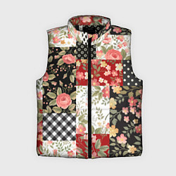 Женский жилет Лоскутный орнамент - пэчворк