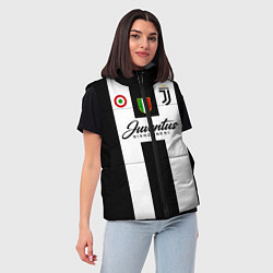 Женский жилет Ювентус, цвет: 3D-черный — фото 2