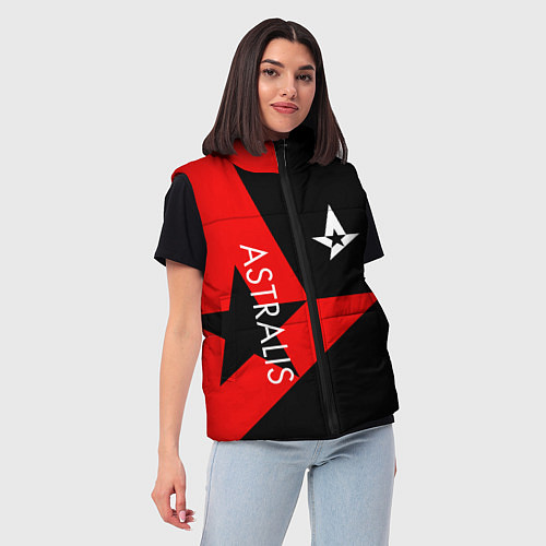 Женский жилет Astralis: Cybergaming / 3D-Черный – фото 3