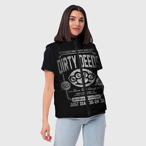 Женский жилет AC/DC: Dirty Deeds / 3D-Черный – фото 3