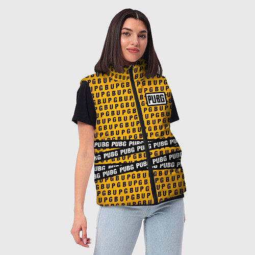 Женский жилет PUBG Life: Yellow Style / 3D-Красный – фото 3