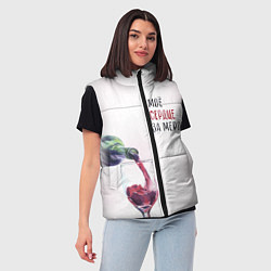 Женский жилет Моё сердце замерло, цвет: 3D-черный — фото 2