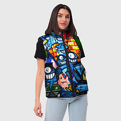 Женский жилет Graffiti Exclusive, цвет: 3D-черный — фото 2