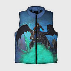 Женский жилет Как приручить дракона, цвет: 3D-черный