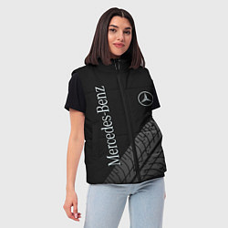 Женский жилет Mercedes AMG: Street Style, цвет: 3D-черный — фото 2