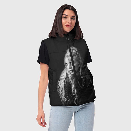 Женский жилет Billie Eilish: Black Fashion / 3D-Черный – фото 3