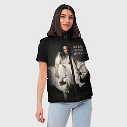 Женский жилет Billie Eilish: Bad Guy, цвет: 3D-черный — фото 2