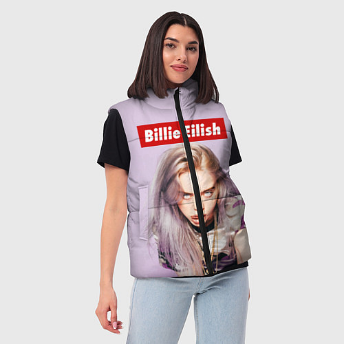Женский жилет Billie Eilish: Bored / 3D-Черный – фото 3
