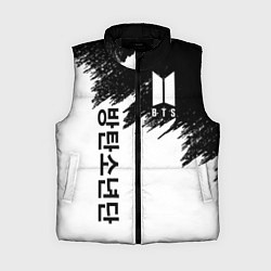 Женский жилет BTS: White & Black, цвет: 3D-черный