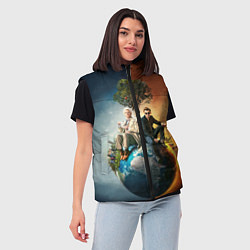 Женский жилет Good Omens, цвет: 3D-черный — фото 2