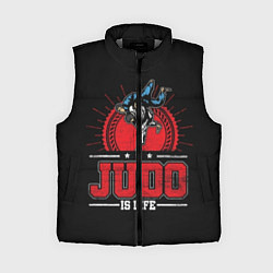 Женский жилет Judo is life, цвет: 3D-светло-серый