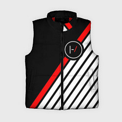 Женский жилет 21 Pilots: Black Logo, цвет: 3D-красный