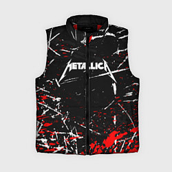 Женский жилет METALLICA, цвет: 3D-красный