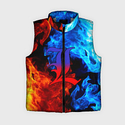 Женский жилет L letter fire