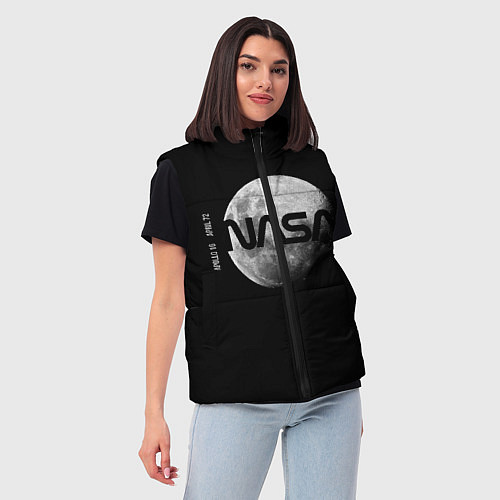 Женский жилет NASA Apollo 16 / 3D-Черный – фото 3