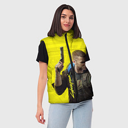 Женский жилет Cyberpunk 2077: Jackie Wells, цвет: 3D-красный — фото 2