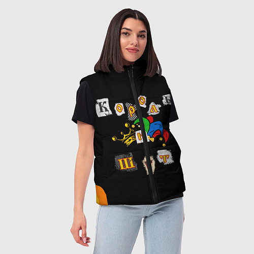 Женский жилет Король и Шут Анархия спина / 3D-Красный – фото 3