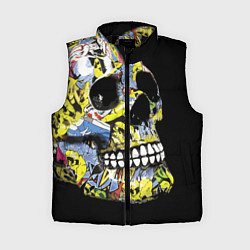 Женский жилет Graffiti - Skull, цвет: 3D-черный