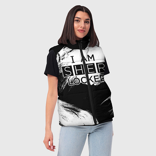 Женский жилет Sherlock / 3D-Черный – фото 3