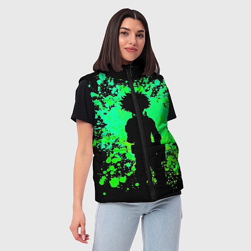 Женский жилет Моя геройская академия / 3D-Черный – фото 3