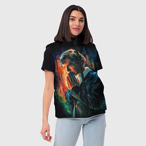 Женский жилет Sherlock / 3D-Красный – фото 3