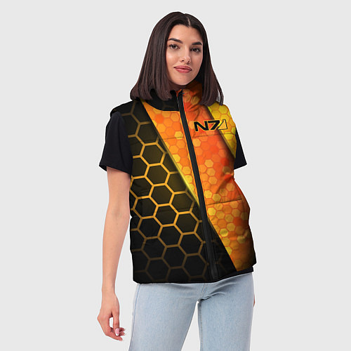 Женский жилет Mass Effect N7 / 3D-Черный – фото 3