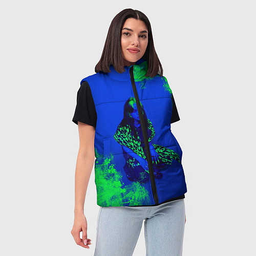 Женский жилет Billie Eilish / 3D-Красный – фото 3